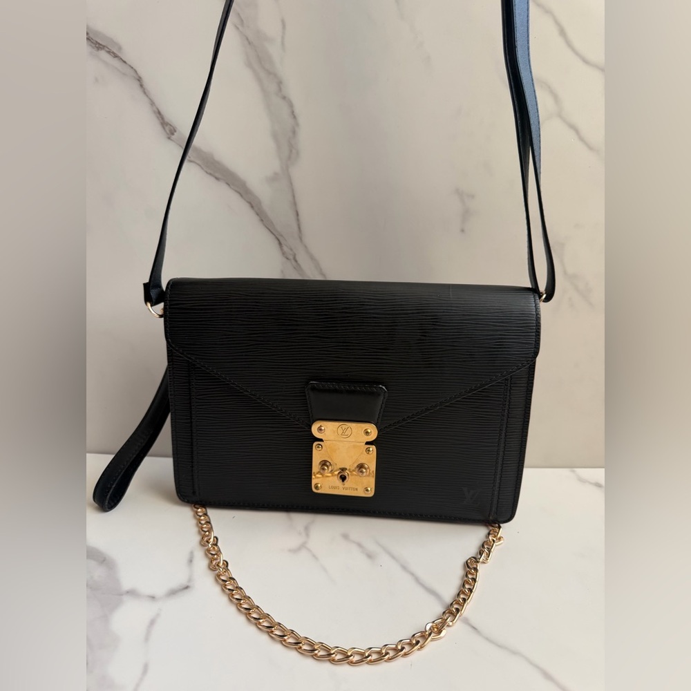 LV Epi Dragonne Sellier leather clutch as crossbody - Picture 2 of 16